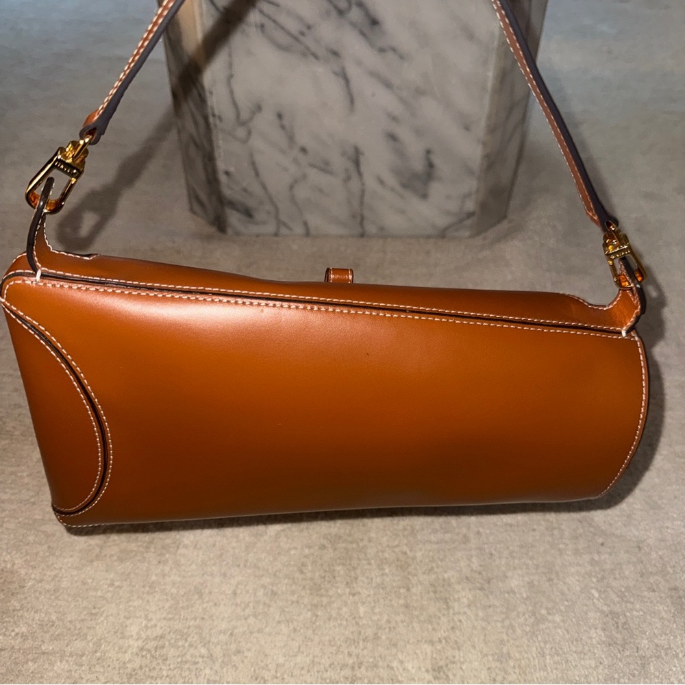 Staud Brown Leather Handbag - New - Picture 6 of 7